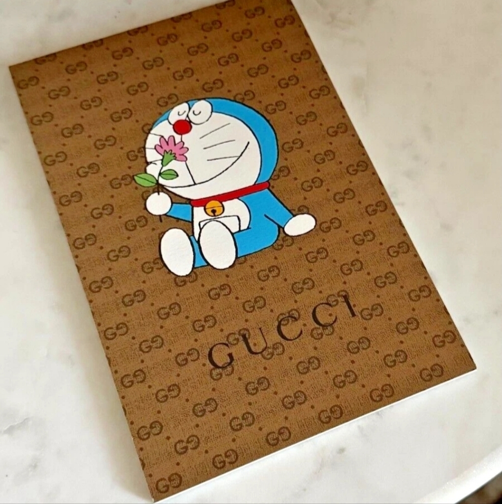 NEW Gucci X Doraemon Paper Notepad Limited Edition